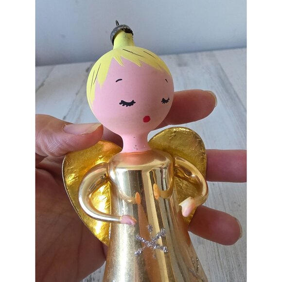 Antique Italian Angel cheer up‎ glass ornament Xmas tree - Picture 6 of 8
